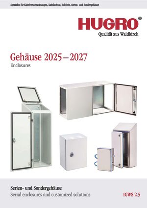 PDF Download: HUGRO Katalog Gehäuse 2025
