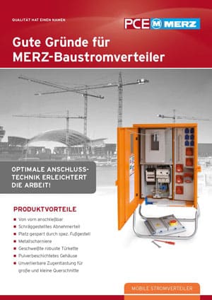 PDF Download: MERZ gute Gründe für MERZ-Baustromverteiler